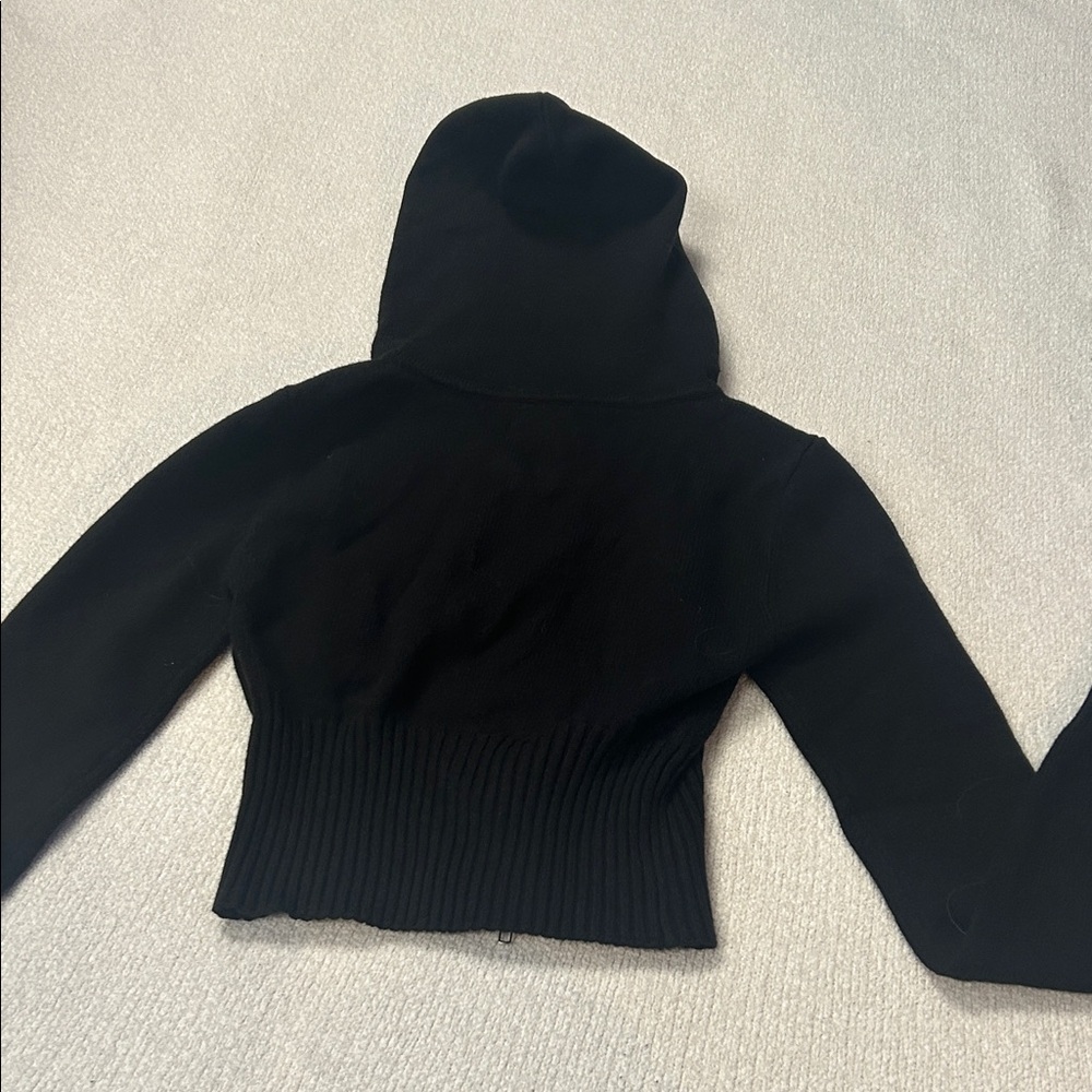 Babyboo Black Hooded Sweater for Women - Picture 8 of 8
